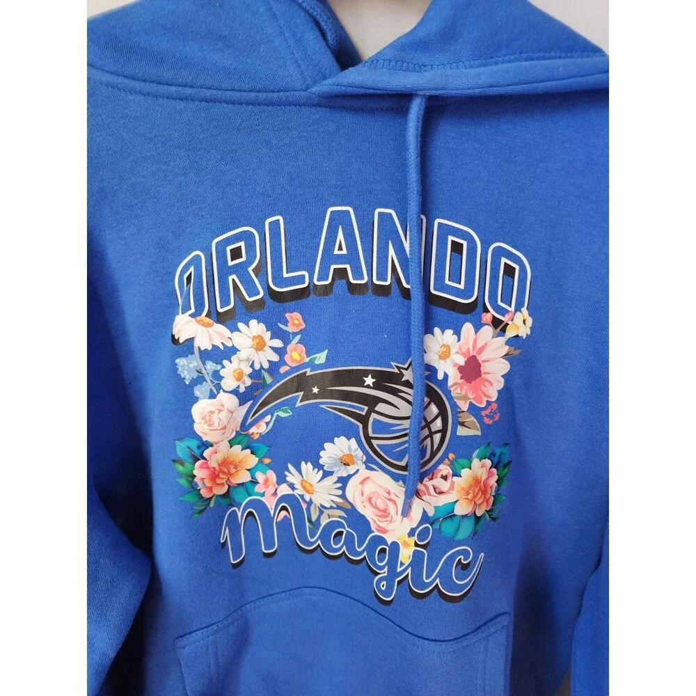 Nwt Orlando Magic Pullover Hoodie G-III Sports by Carl Banks Blue Floral Size M